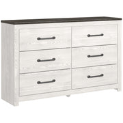 Gerridan White/Gray Lighted Panel Bedroom Set from Ashley - Luna Furniture
