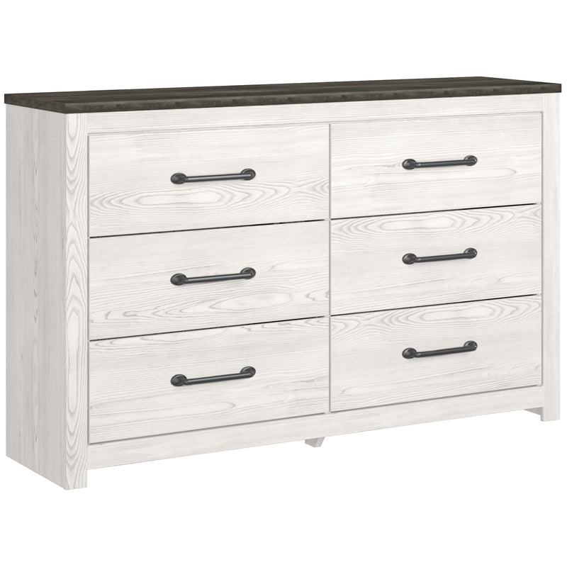 Gerridan White/Gray Lighted Panel Bedroom Set from Ashley - Luna Furniture