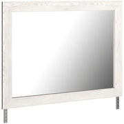 Gerridan White/Gray Lighted Panel Bedroom Set from Ashley - Luna Furniture