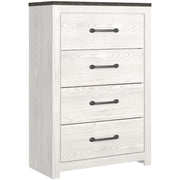 Gerridan White/Gray Lighted Panel Bedroom Set from Ashley - Luna Furniture