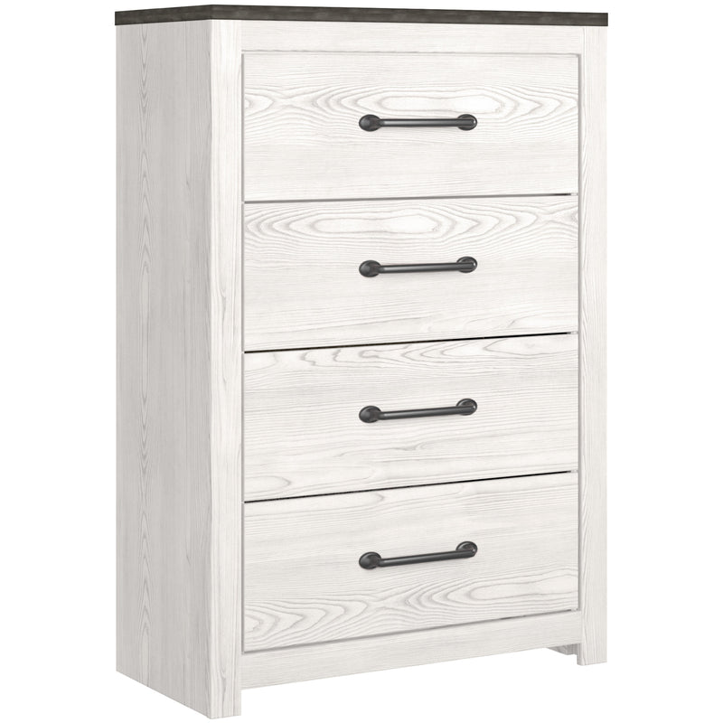 Gerridan White/Gray Lighted Panel Bedroom Set from Ashley - Luna Furniture
