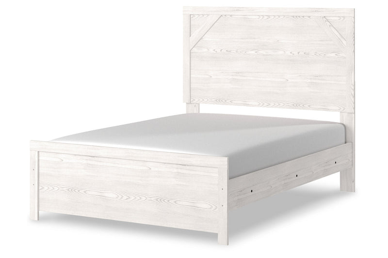 Gerridan White/Gray Full Panel Bed from Ashley - Luna Furniture