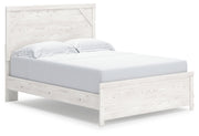 Gerridan White/Gray Queen Panel Bed with Mirrored Dresser, Chest and Nightstand from Ashley - Luna Furniture