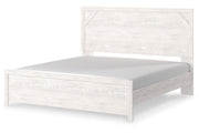 Gerridan White/Gray King Panel Bed from Ashley - Luna Furniture