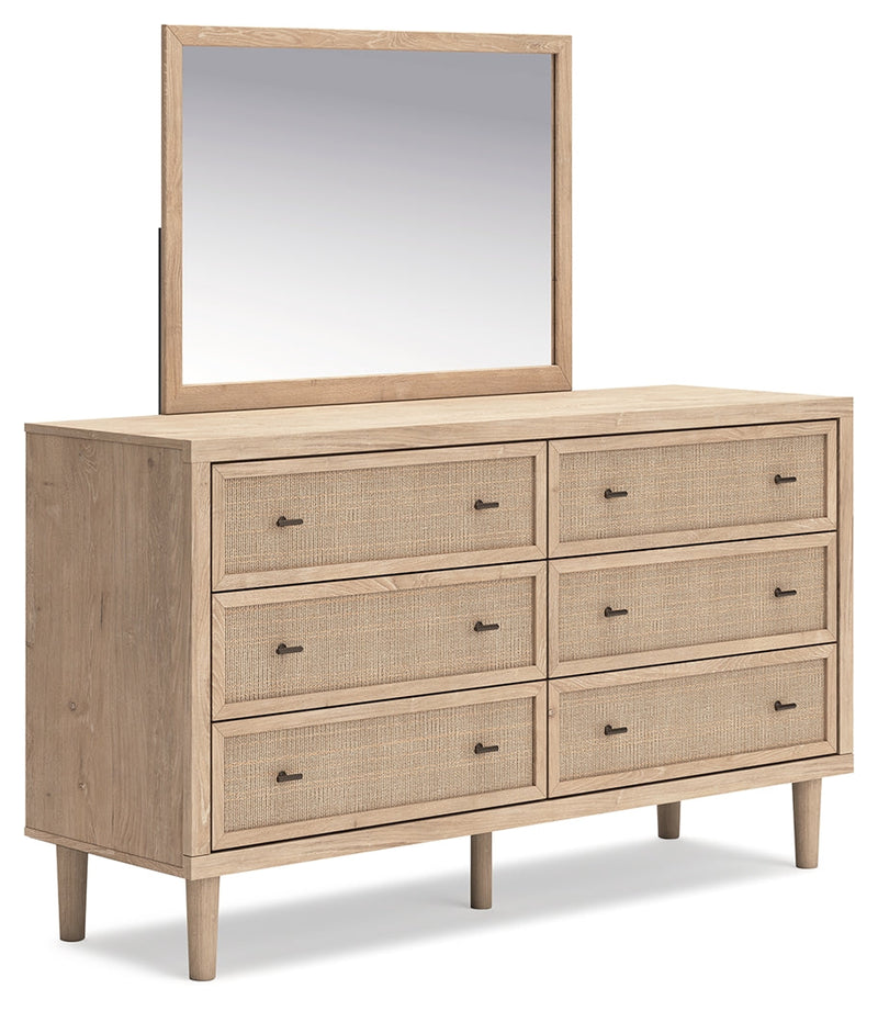 Cielden Two-tone Queen Panel Headboard, Dresser and Mirror from Ashley - Luna Furniture