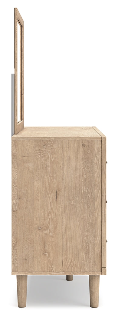 Cielden Two-tone King Panel Headboard, Dresser and Mirror from Ashley - Luna Furniture