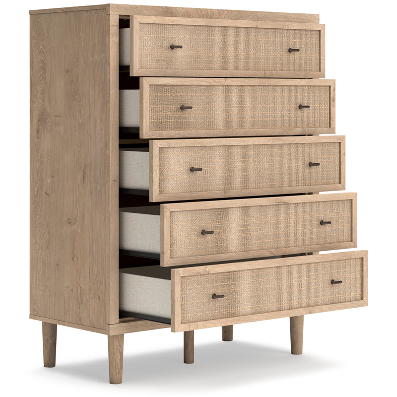 Cielden Soft Gray/Tan Upholstered Platform Bedroom Set from Ashley - Luna Furniture