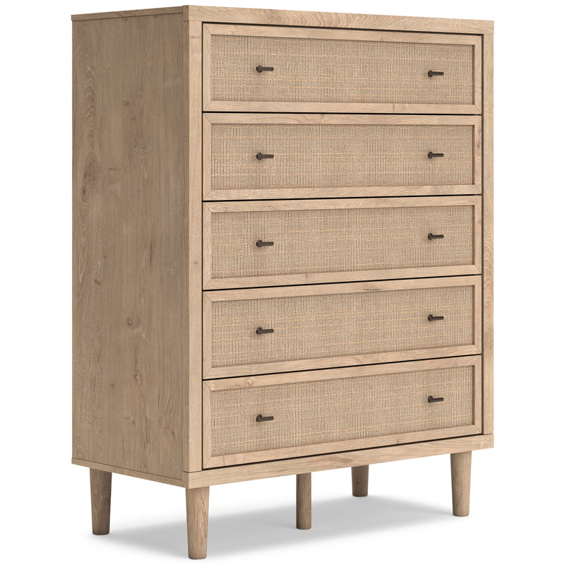 Cielden Soft Gray/Tan Upholstered Platform Bedroom Set from Ashley - Luna Furniture