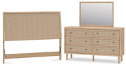 Cielden Two-tone Queen Panel Headboard, Dresser and Mirror from Ashley - Luna Furniture