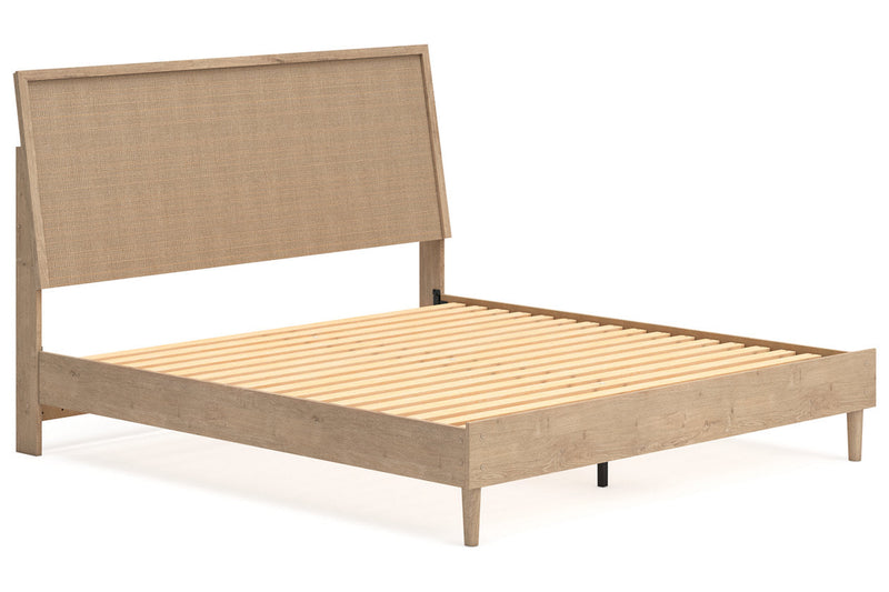 Cielden Two-tone King Panel Bed -  Ashley - Luna Furniture