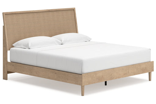 Cielden Two-tone King Panel Bed from Ashley - Luna Furniture