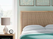 Cielden Two-tone Full Panel Headboard with Mirrored Dresser from Ashley - Luna Furniture