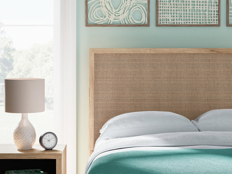 Cielden Two-tone Full Panel Headboard with Mirrored Dresser from Ashley - Luna Furniture