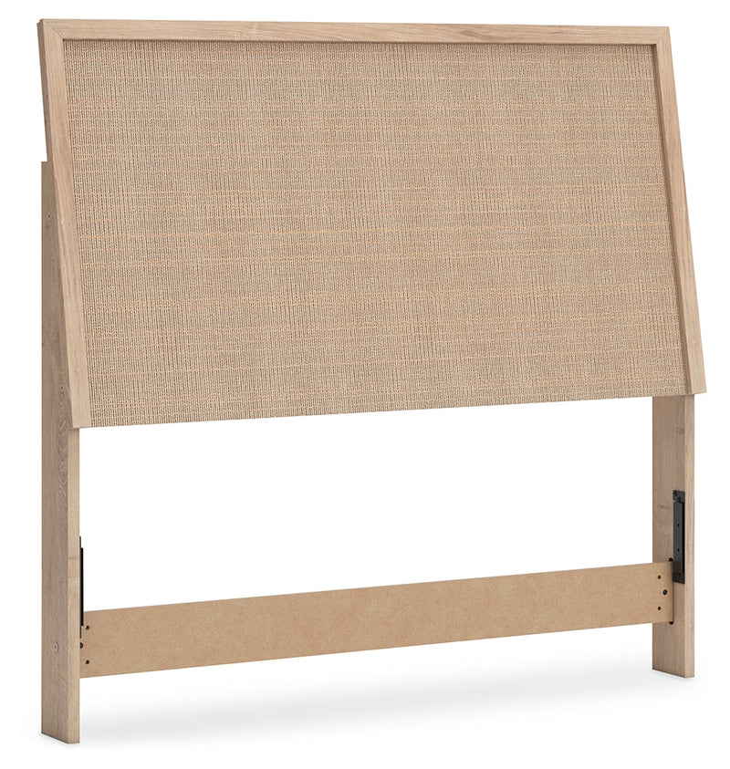 Cielden Two-tone Full Panel Headboard with Mirrored Dresser from Ashley - Luna Furniture