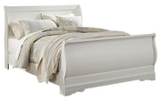 Anarasia White Queen Sleigh Bed and Nightstand from Ashley - Luna Furniture