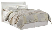 Anarasia Queen Sleigh Headboard, Dresser and Mirror in White from Ashley - Luna Furniture