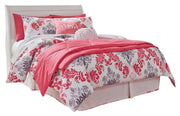 Anarasia Full Sleigh Headboard, Dresser and Mirror in White from Ashley - Luna Furniture