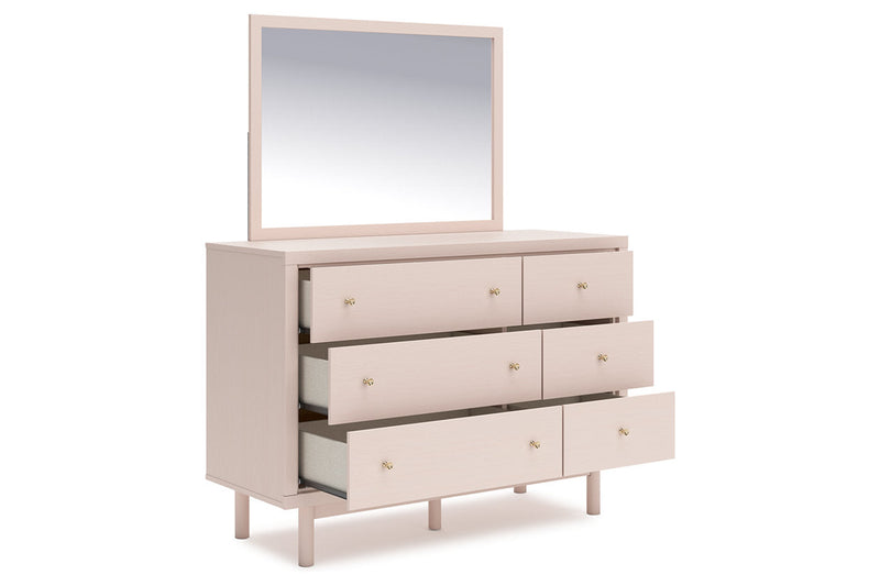 Wistenpine Blush Upholstered Youth One Side Storage Panel Bedroom Set from Ashley - Luna Furniture