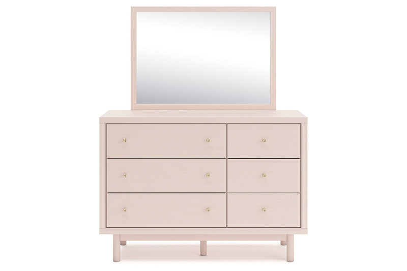 Wistenpine Blush Upholstered Youth One Side Storage Panel Bedroom Set from Ashley - Luna Furniture