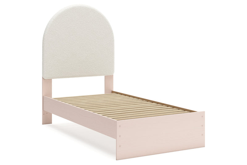 Wistenpine Blush Upholstered Youth Panel Bedroom Set from Ashley - Luna Furniture