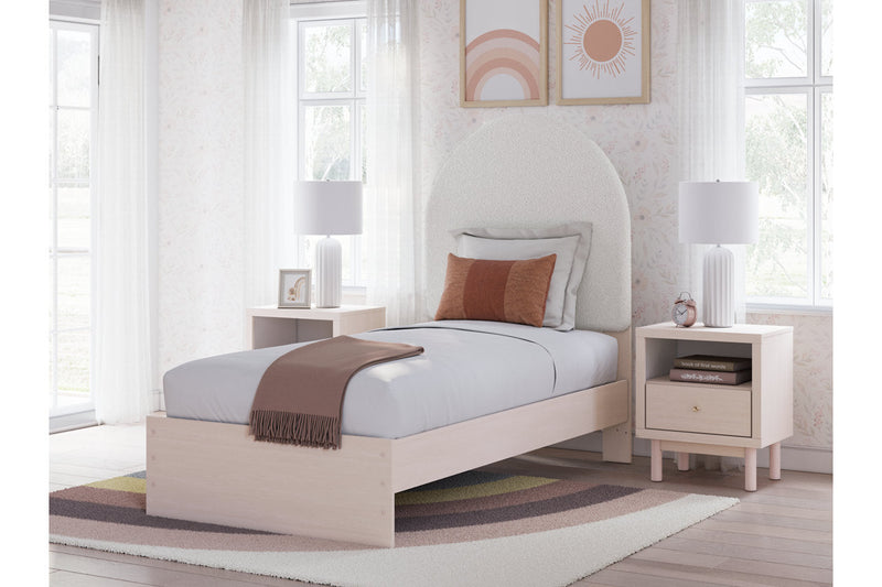 Wistenpine Blush Upholstered Youth Panel Bedroom Set from Ashley - Luna Furniture