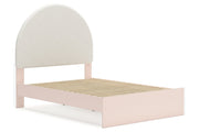 Wistenpine Blush Full Upholstered Panel Bed with Storage from Ashley - Luna Furniture