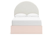 Wistenpine Blush Full Upholstered Panel Bed with Storage from Ashley - Luna Furniture