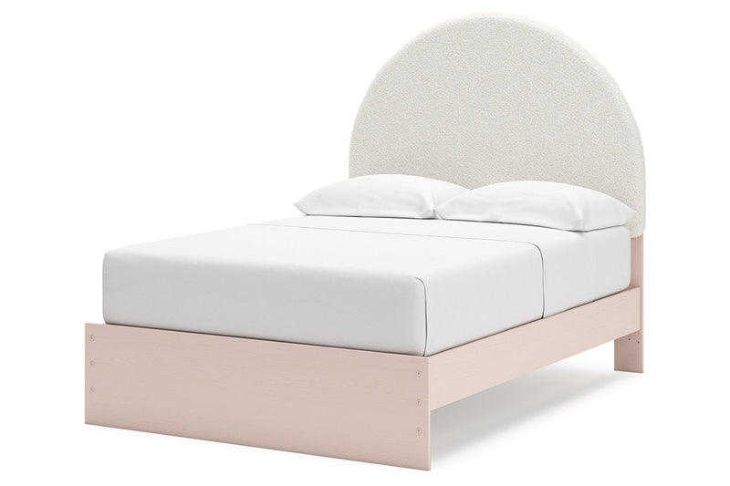 Wistenpine Blush Upholstered Youth Panel Bedroom Set from Ashley - Luna Furniture