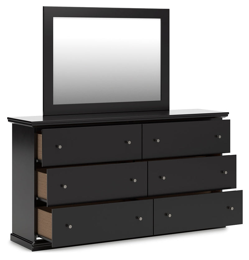 Maribel Queen Panel Bed, Dresser and Mirror from Ashley - Luna Furniture