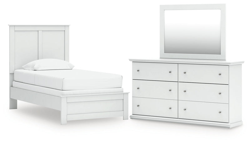 Bostwick Shoals Twin Panel Bed, Dresser and Mirror from Ashley - Luna Furniture