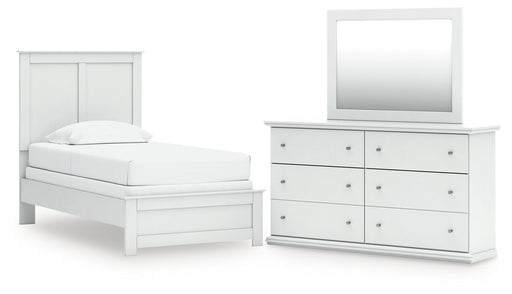 Bostwick Shoals Twin Panel Bed, Dresser and Mirror from Ashley - Luna Furniture