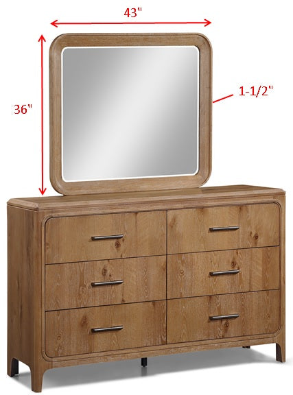 Westcott Cerused Natural Upholstered Panel Bedroom Set from Crown Mark - Luna Furniture