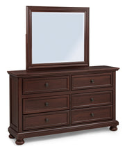 Claribelle Cherry Dresser Top (Mirror Only) from Crown Mark - Luna Furniture