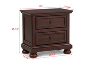 Claribelle Cherry Nightstand from Crown Mark - Luna Furniture