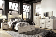 Cambeck Whitewash Footboard Storage Bedroom Set from Ashley - Luna Furniture