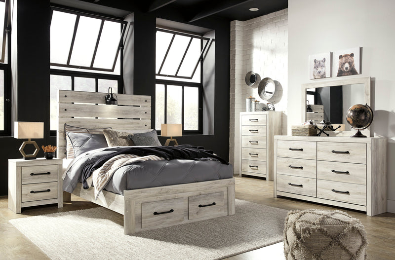 Cambeck Whitewash Footboard Storage Youth Bedroom Set from Ashley - Luna Furniture