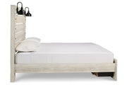 Cambeck Whitewash King Panel Bed with 2 Storage Drawers from Ashley - Luna Furniture