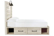 Cambeck Whitewash Full Panel Bed with 2 Storage Drawers from Ashley - Luna Furniture