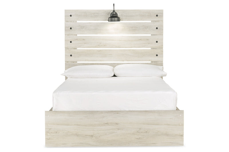 Cambeck Whitewash Full Panel Bed with 4 Storage Drawers from Ashley - Luna Furniture