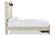 Cambeck Whitewash Full Panel Bed with 2 Storage Drawers from Ashley - Luna Furniture