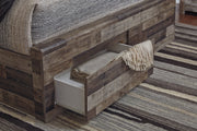 Derekson Multi Gray Full Panel Bed with 2 Storage Drawers from Ashley - Luna Furniture