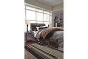 Derekson Multi Gray Queen Platform Bed with 4 Storage Drawers from Ashley - Luna Furniture