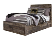 Derekson Multi Gray Double Side/Footboard Storage Platform Youth Bedroom Set from Ashley - Luna Furniture