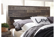 Derekson Multi Gray Full Panel Bed with 2 Storage Drawers from Ashley - Luna Furniture