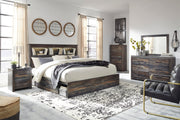 Drystan Multi Bookcase Side Storage Platform Bedroom Set from Ashley - Luna Furniture