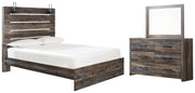 Drystan Multi Queen Panel Bed, Dresser and Mirror from Ashley - Luna Furniture