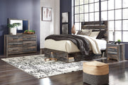 Drystan Multi Queen Panel Bed with Storage, Dresser and Mirror from Ashley - Luna Furniture