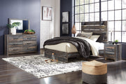 Drystan Multi Queen Panel Bed with Mirrored Dresser and 2 Nightstands from Ashley - Luna Furniture