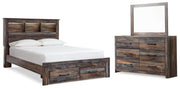 Drystan Multi Full Bookcase Storage Bed, Dresser and Mirror from Ashley - Luna Furniture