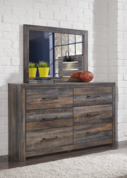 Drystan Multi Queen Panel Bed with Storage, Dresser and Mirror from Ashley - Luna Furniture